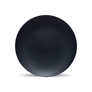 Handmade Matte Black Ceramic Dinner Plate - Vintage Design for Home, Kitchen, Restaurant, Party -Dinner Plates and Quarter Plates